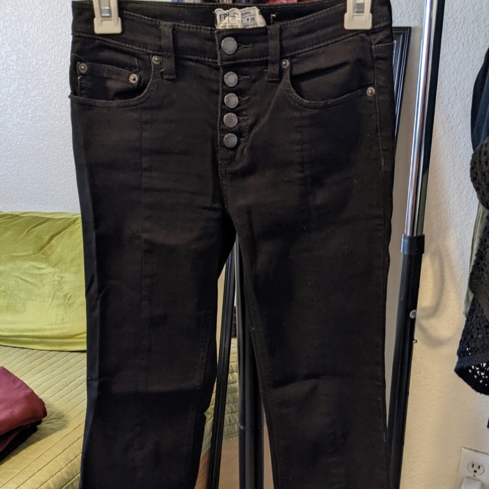 Free People Black Jeans